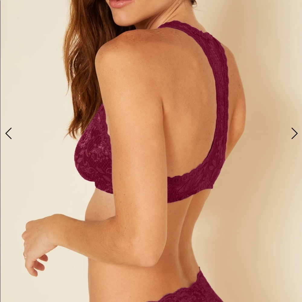 Cosabella Racerback bralette, size M, “Never Say Never”, color Vino